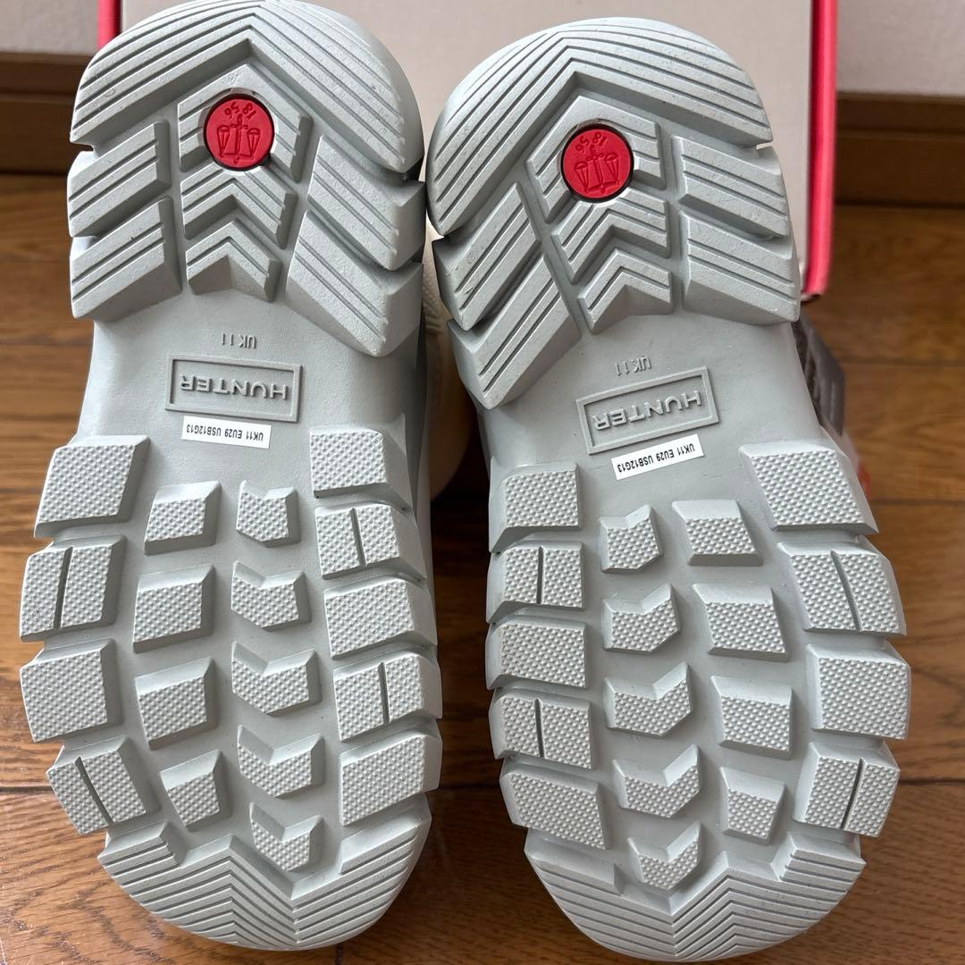 HUNTER ホワイト スノー　ブーツ　キッズ　19cm 子供　UK11