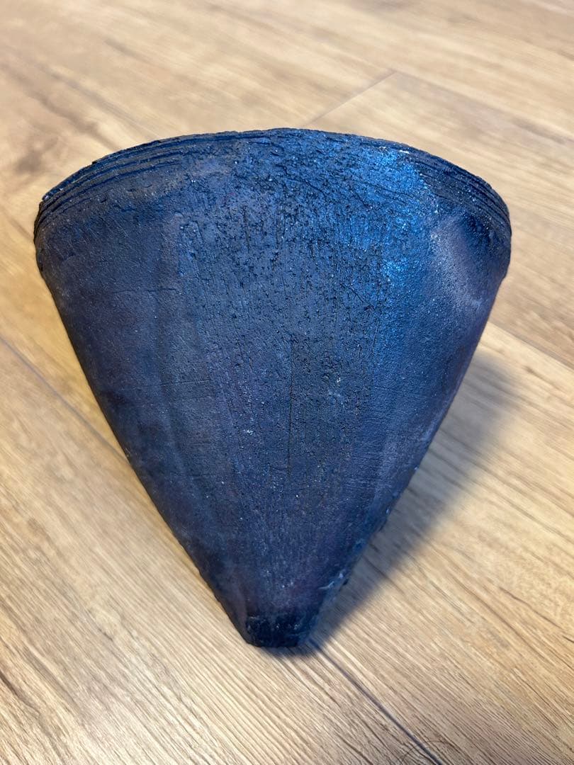 萬古焼 露光窯 冬柴文廣 燻甍 花入 花瓶 焼締 華道具 置物