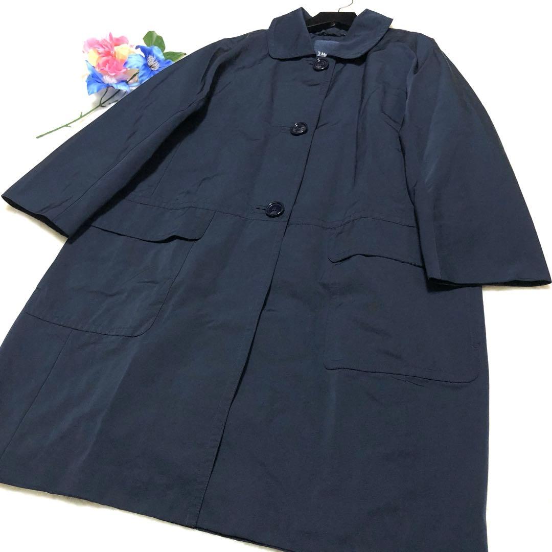 極美品　近年モデル✨　エスマックスマーラ　トレンチコート　ベルテッドコート　濃紺