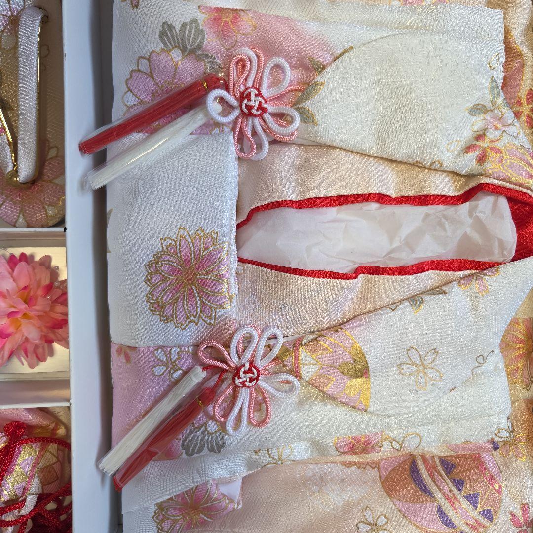 新品未使用。KYOETSU] [キョウエツ] 七五三 3歳 女の子 着物 セット