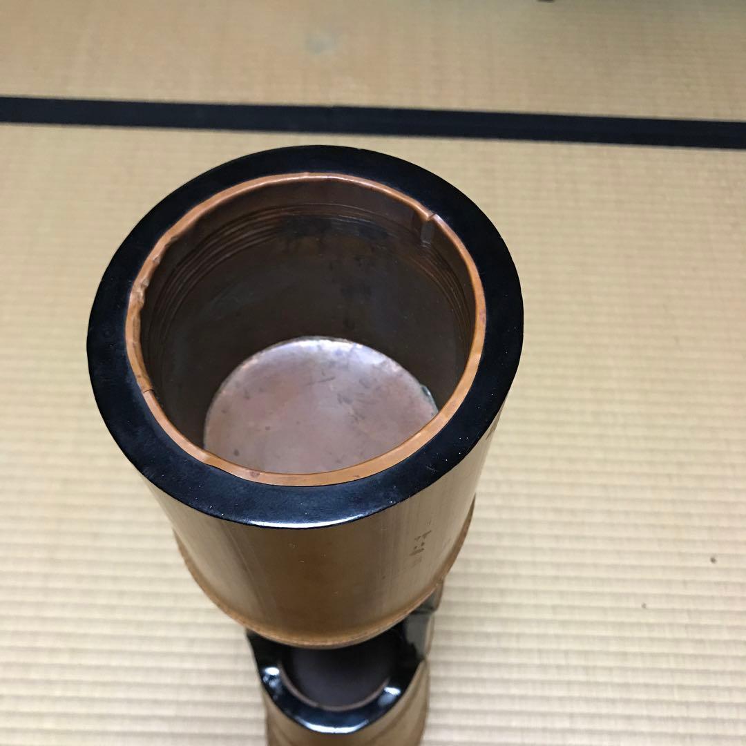 竹　二重切　花入れ　④