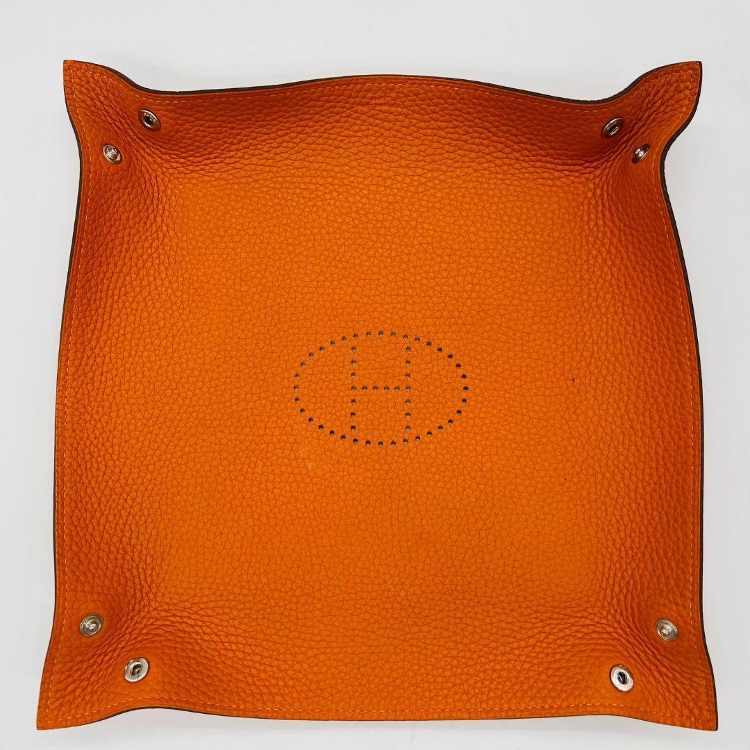 エルメス　ヴィドポッシュ D刻印 オレンジ レザー トリヨンクレマンス