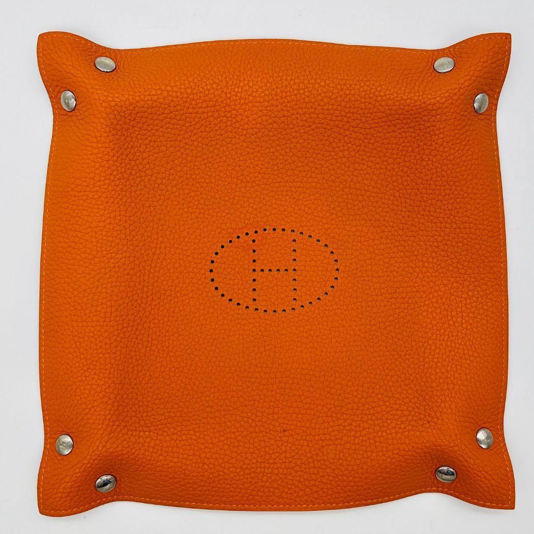 エルメス　ヴィドポッシュ D刻印 オレンジ レザー トリヨンクレマンス