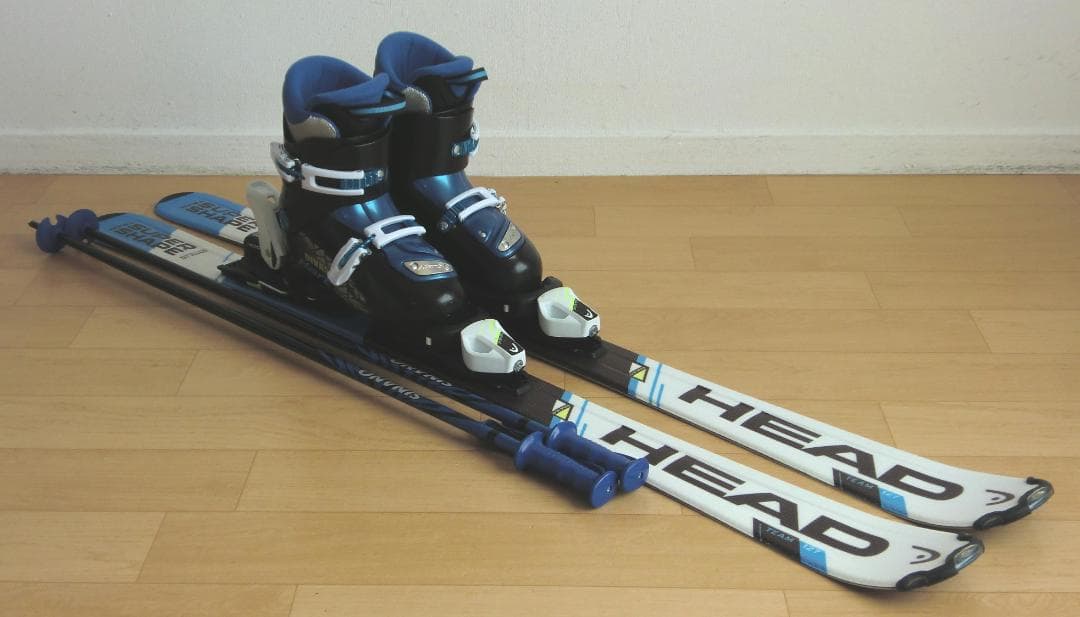 ■■送料無料■HEAD■ジュニア用スキーフルセット■板127靴23■WAX済■■