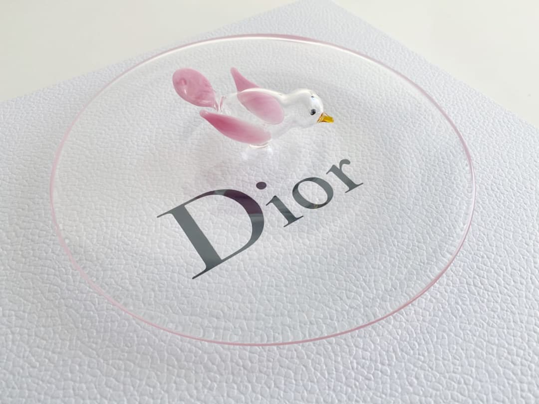 Dior パリ限定 プレート 小鳥 ピンク 皿 置物 テーブルウェア ディオール