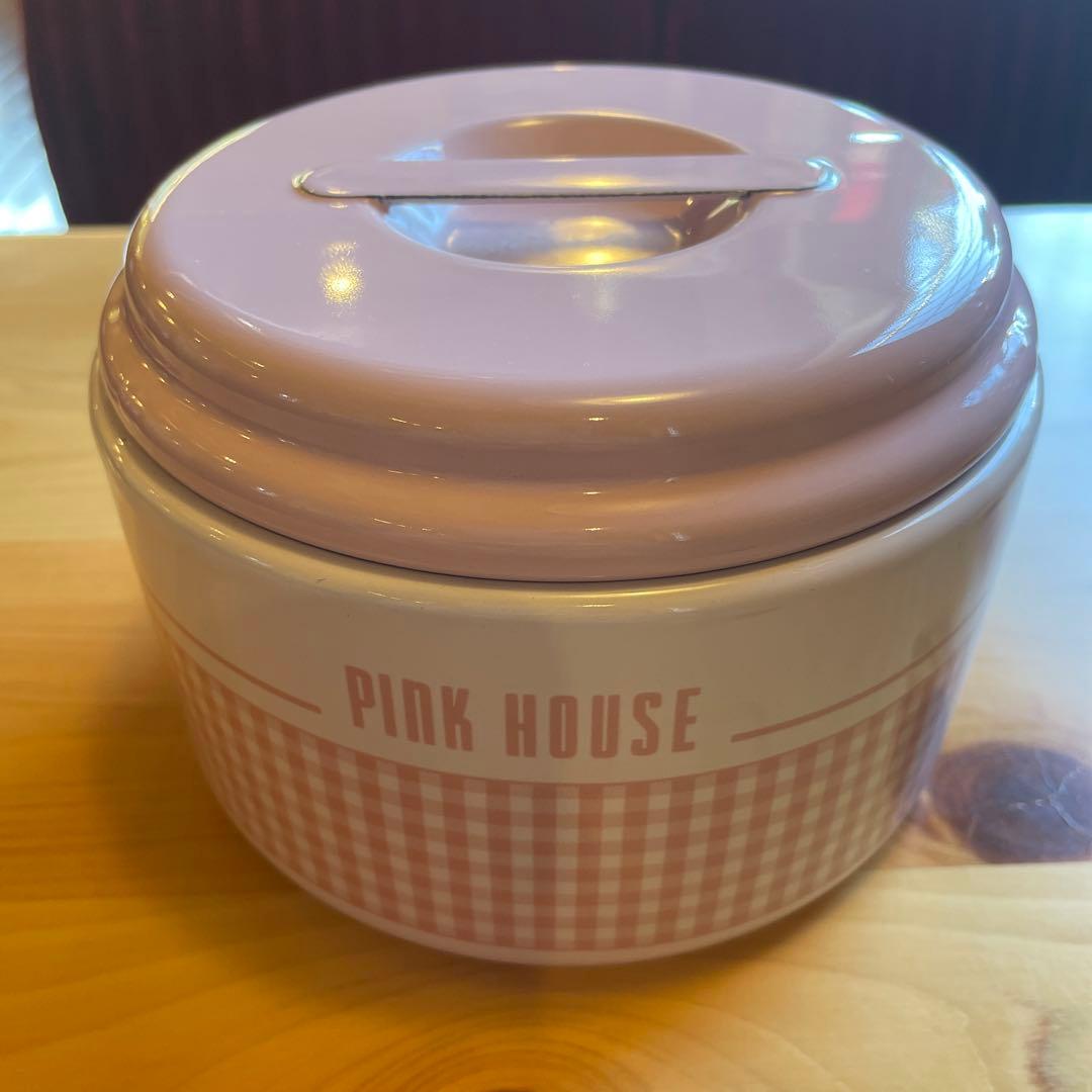 再お値下げ　美品　ピンクハウス　ホーローキャニスター　ピンク