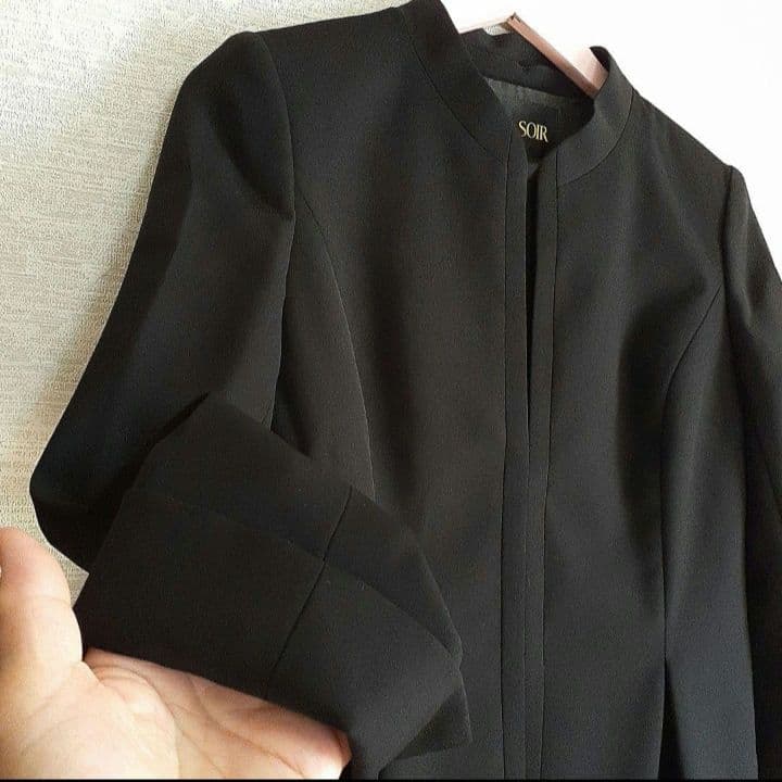 7号【東京ソワール】ブラックフォーマル　礼服　喪服　ジャケット&ワンピース
