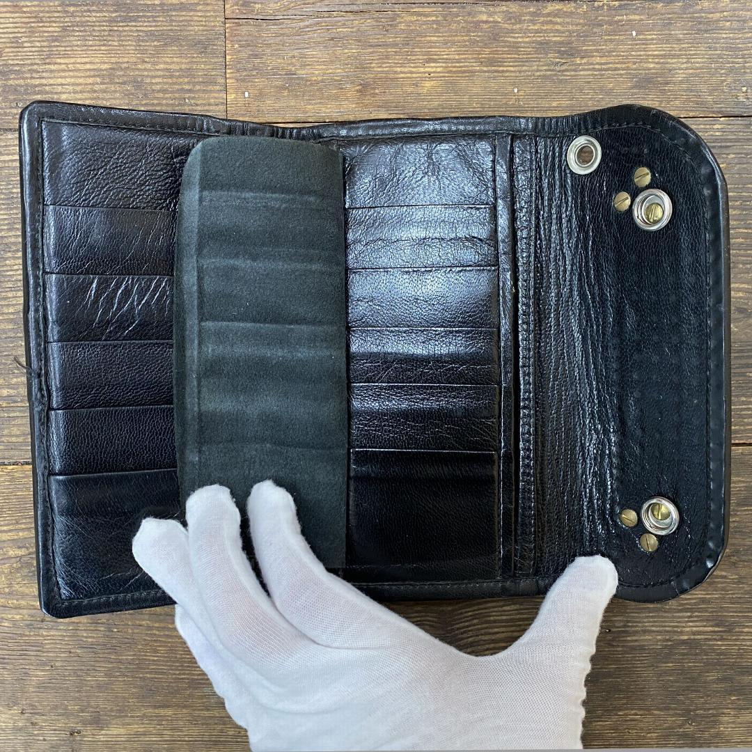 Bill Wall Leather シルバークロス カスタムスタッズウォレット