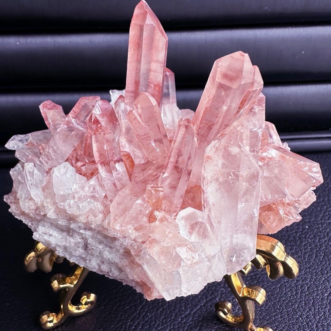 希少❗️高品質❗️超綺麗♡超強いパワー ピンク ヒマラヤ クラスター天然石A1558