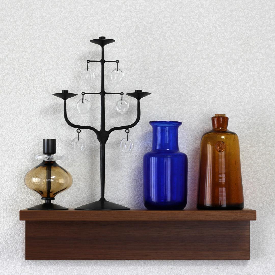 【サインあり】エリックホグラン　Erik Hoglund　アンバー 花瓶/花器