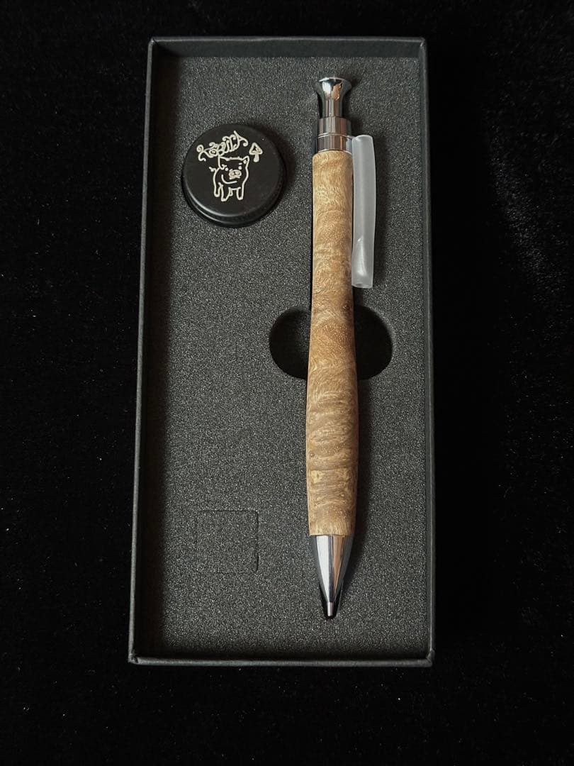 こぶた工房 シャープペンシル 極上花梨瘤 白瘤 節穴あり0.5mm