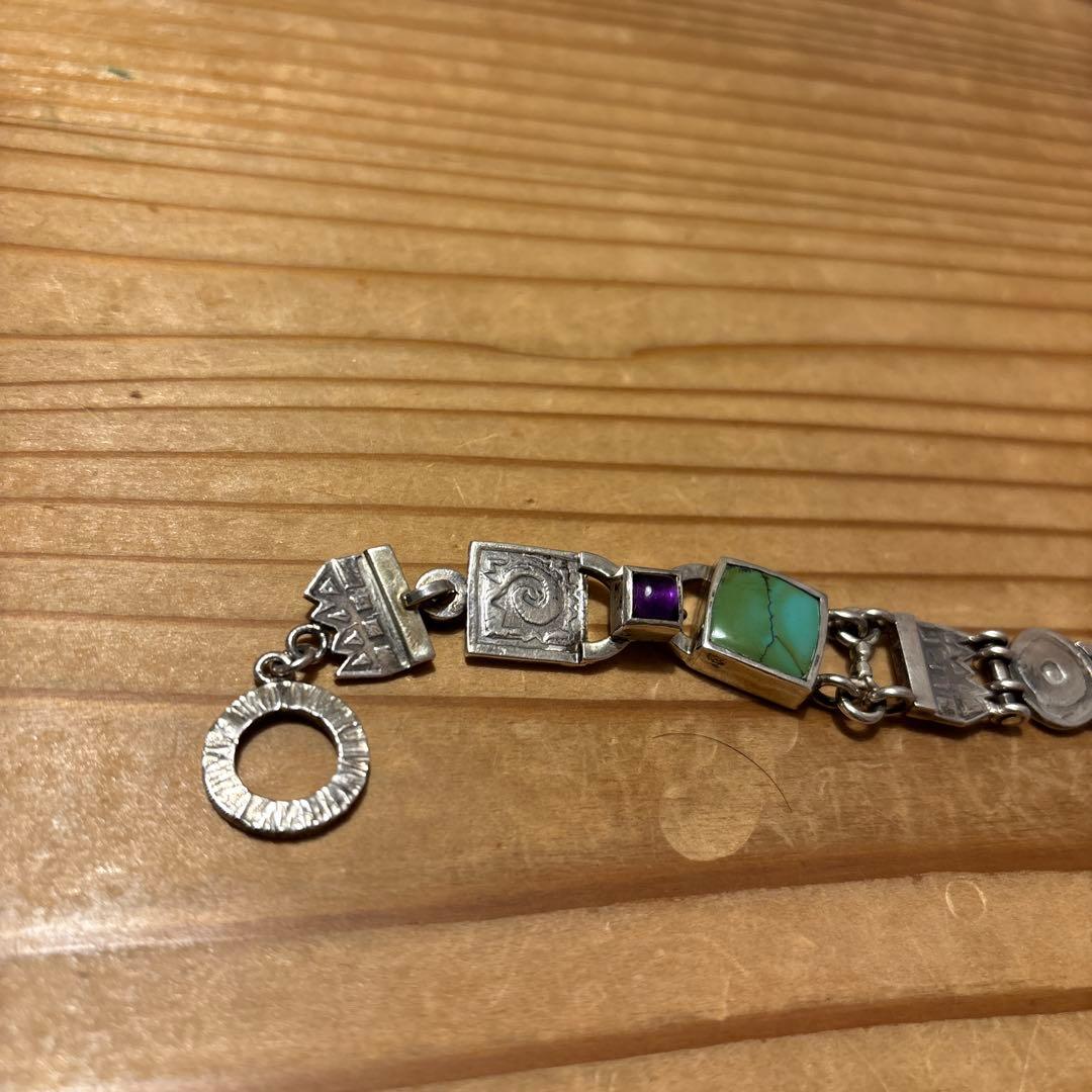 銀製　ハンドメイド　シルバーブレスレット