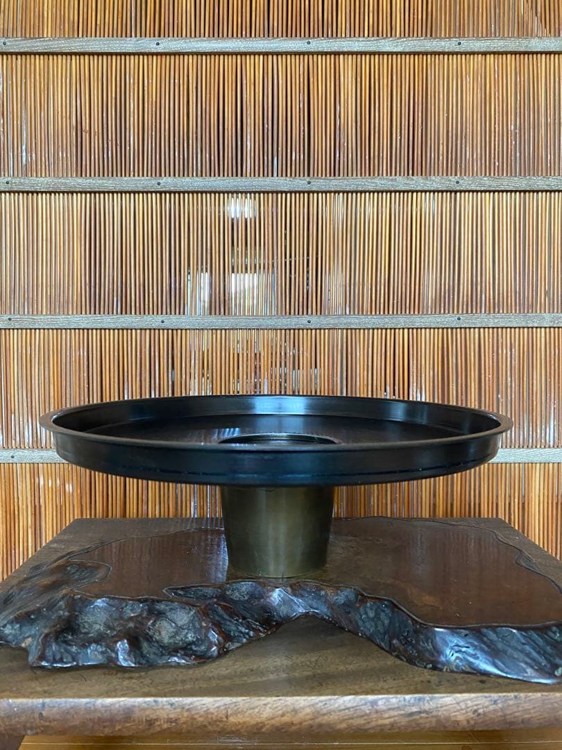 池坊　草月　銅製　唐銅　花器