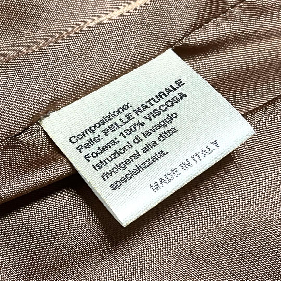 ★激レア★イタリア製★ヴィンテージ★MAXIME★レザーコート★花柄型押し★46