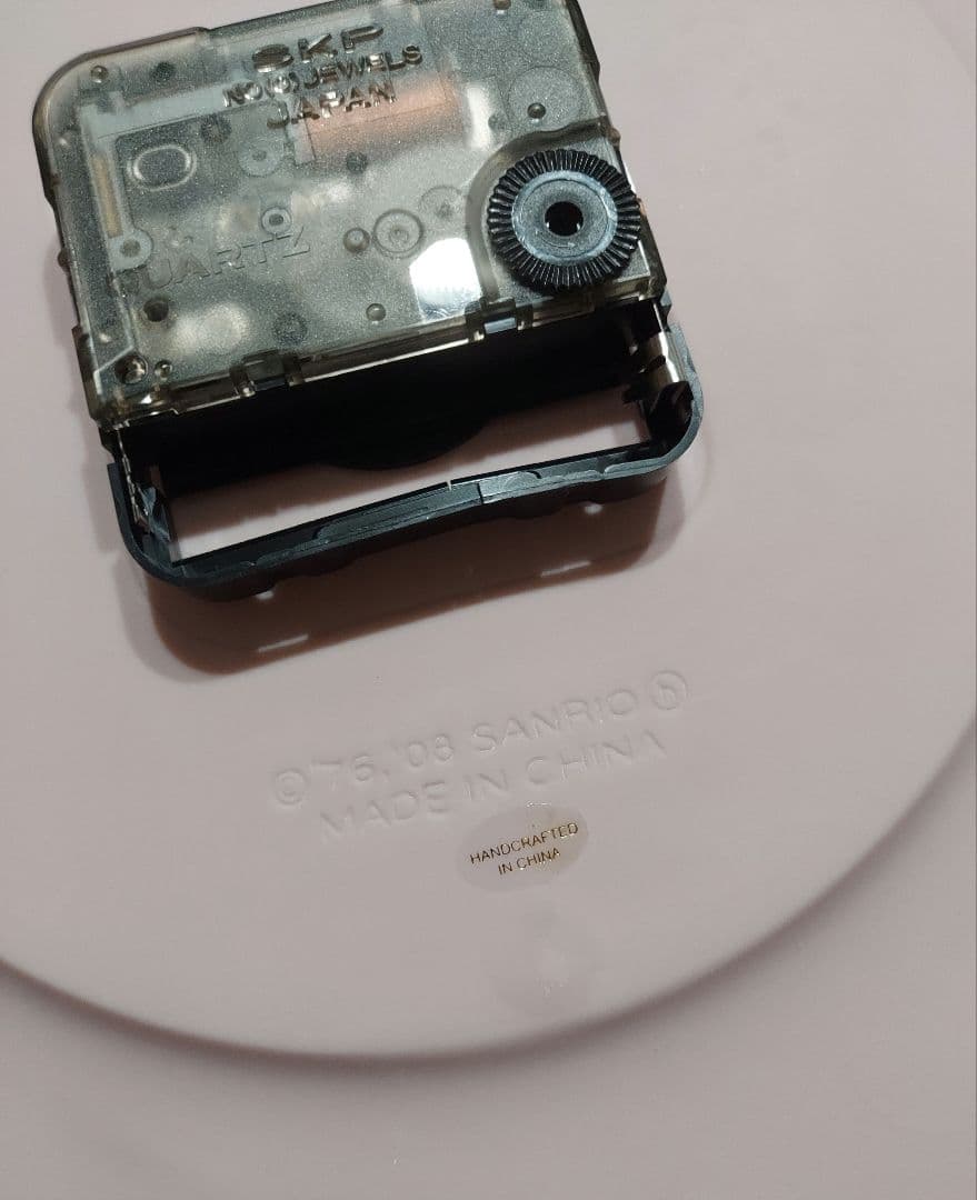 ハローキティ プレート クロック 時計 置時計 陶器