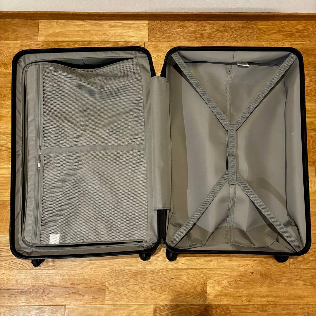 無印良品　ハードキャリー　大型(85L) 白　仕切り付き　取扱説明書付き