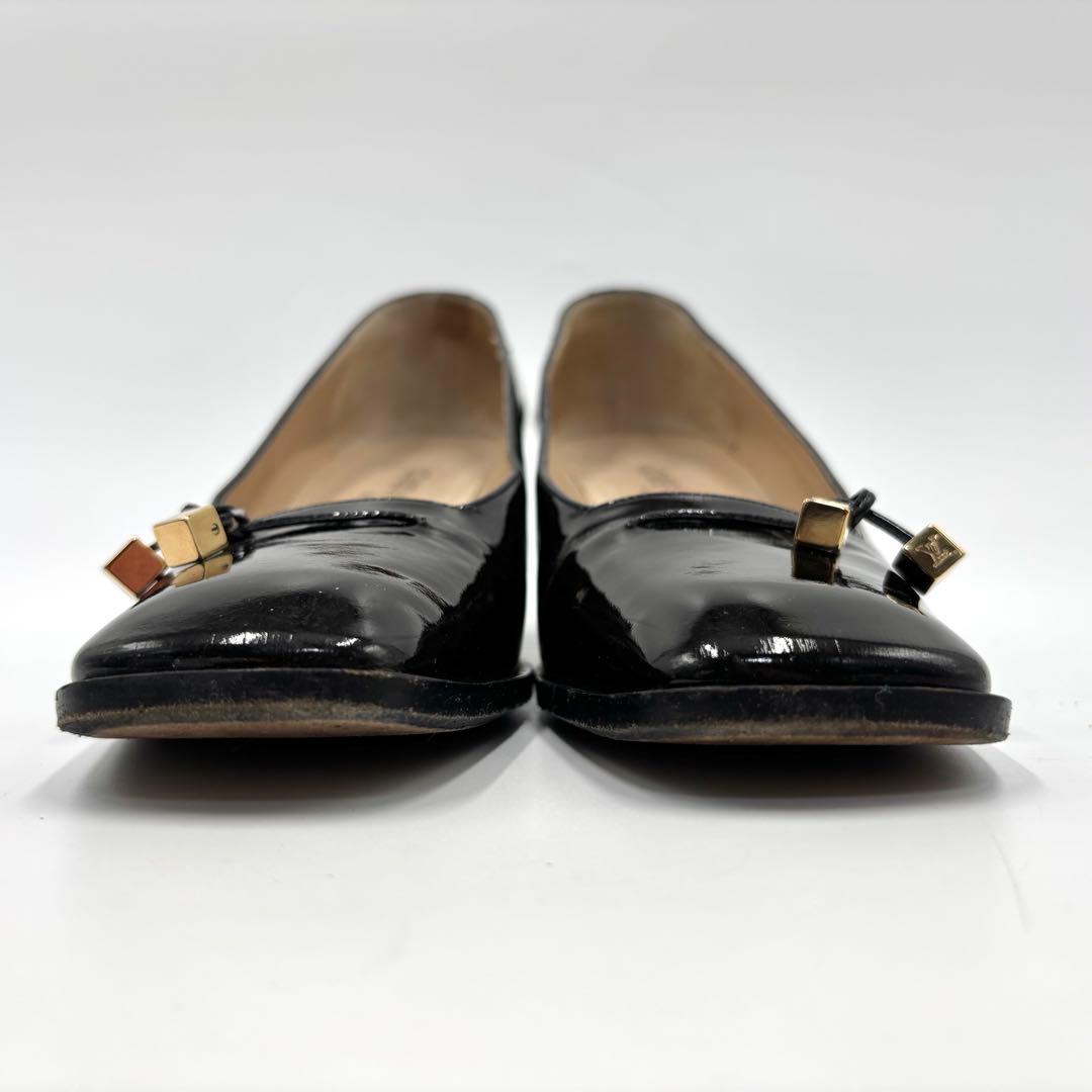 LOUIS VUITTON ルイヴィトン パンプス スクエア ロゴキューブ