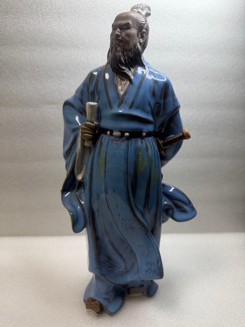 在庫処分‼️ 陶器 手工製作 高溫燒製 三国志人物 「曹操」