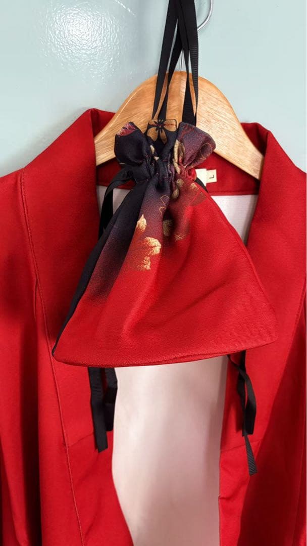 4️⃣着物 豪華 振袖 袋帯 作り帯 巾着バッグ 3点セット