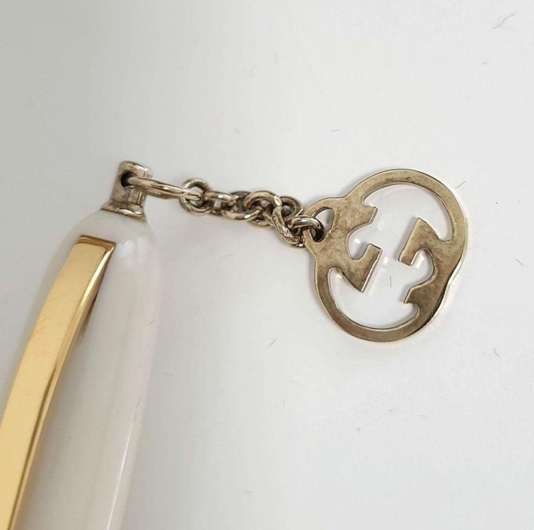 専用ケース 説明書付き GUCCI ボールペン ホワイト ゴールド