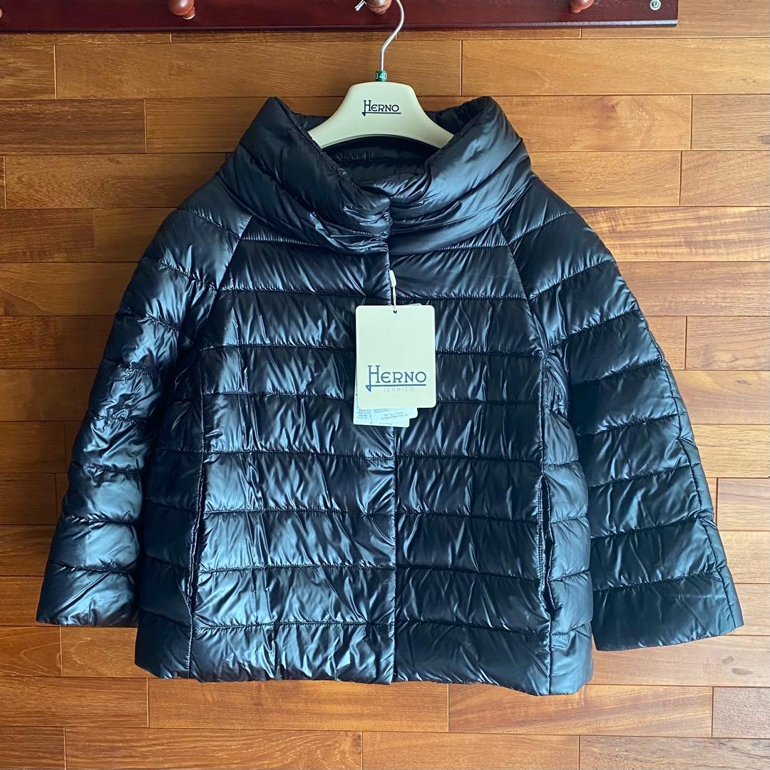 【HERNO】ヘルノ ICONICO ソフィア ダウンジャケット ブラック40