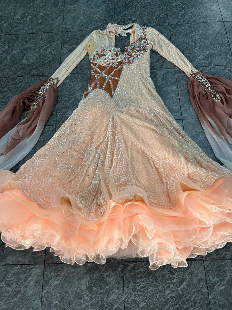 社交ダンススカート デモ用ドレス　Ｓ〜M