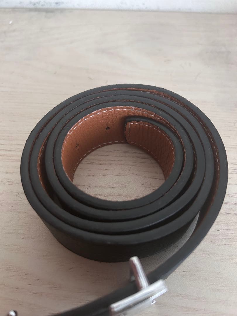 HERMES レザーベルト　48/120