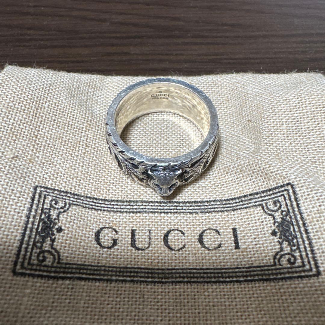 GUCCI タイガーリング 箱付き 19号