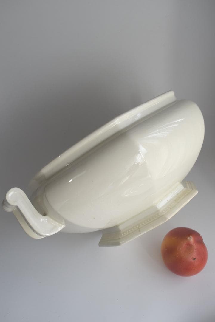 訳有　クレイユモントロー　オクトゴナル　スーピエ　印有　フランスアンティーク金継