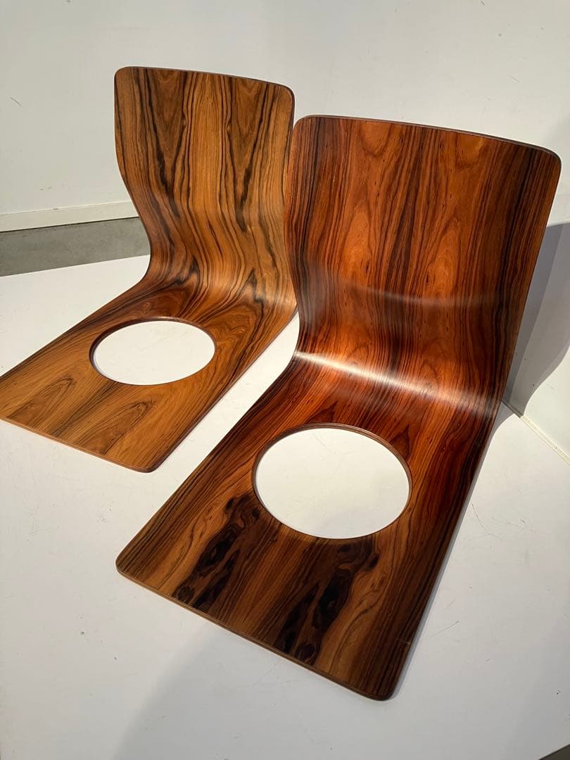 天童木工、藤森健次、座椅子、2脚、キツツキ、柳宗理、ミッドセンチュリー、モダン