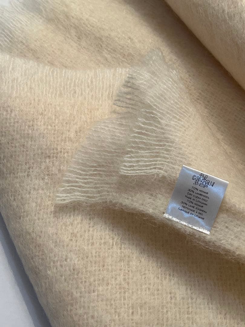 新品未使用　コンランショップ　モヘアブランケット　カッシーナ