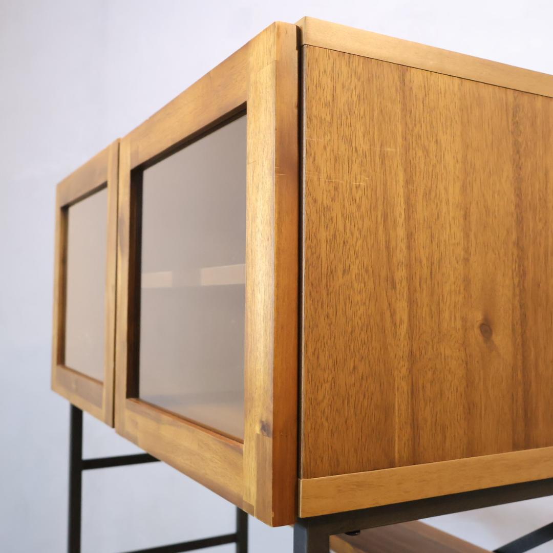 unico ウニコ スウェラ キッチンボード カップボード 食器棚 アカシア材