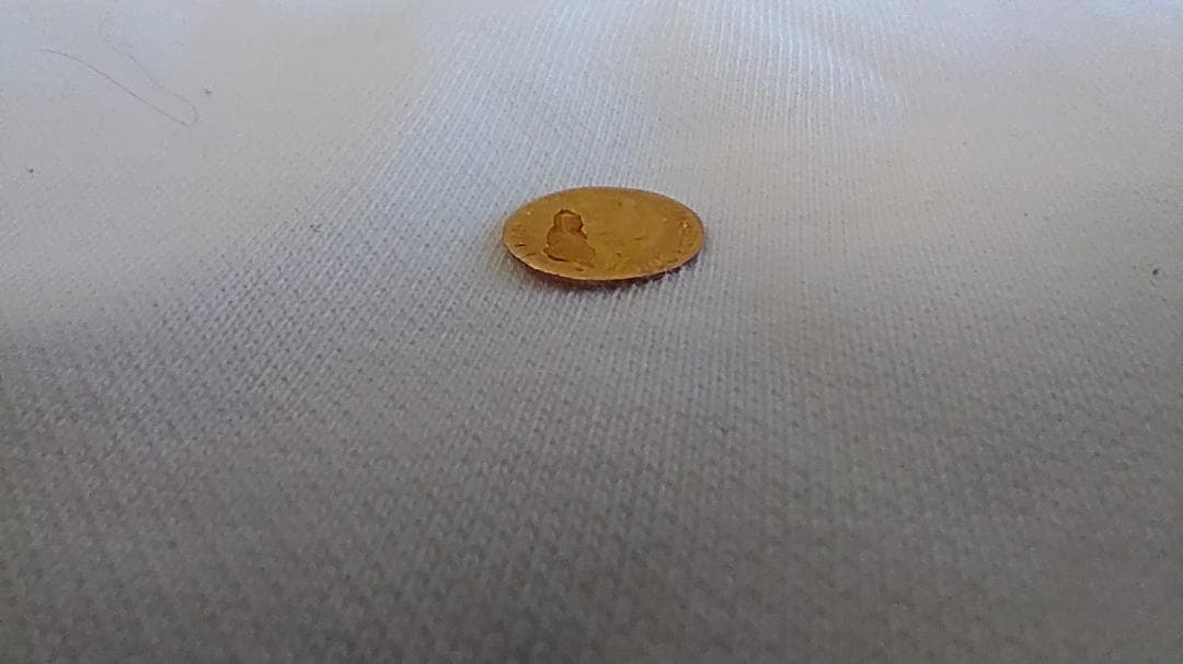 メキシコ1865年 1ペソ金貨 世界最小金貨 マクシミリアン皇帝 