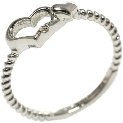 PT950 ハート型ダイヤモンドリング 7号