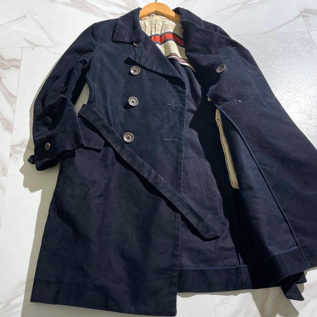 入手困難✨ 45RPM トレンチコート ベルト付き コットン メンズ ネイビー