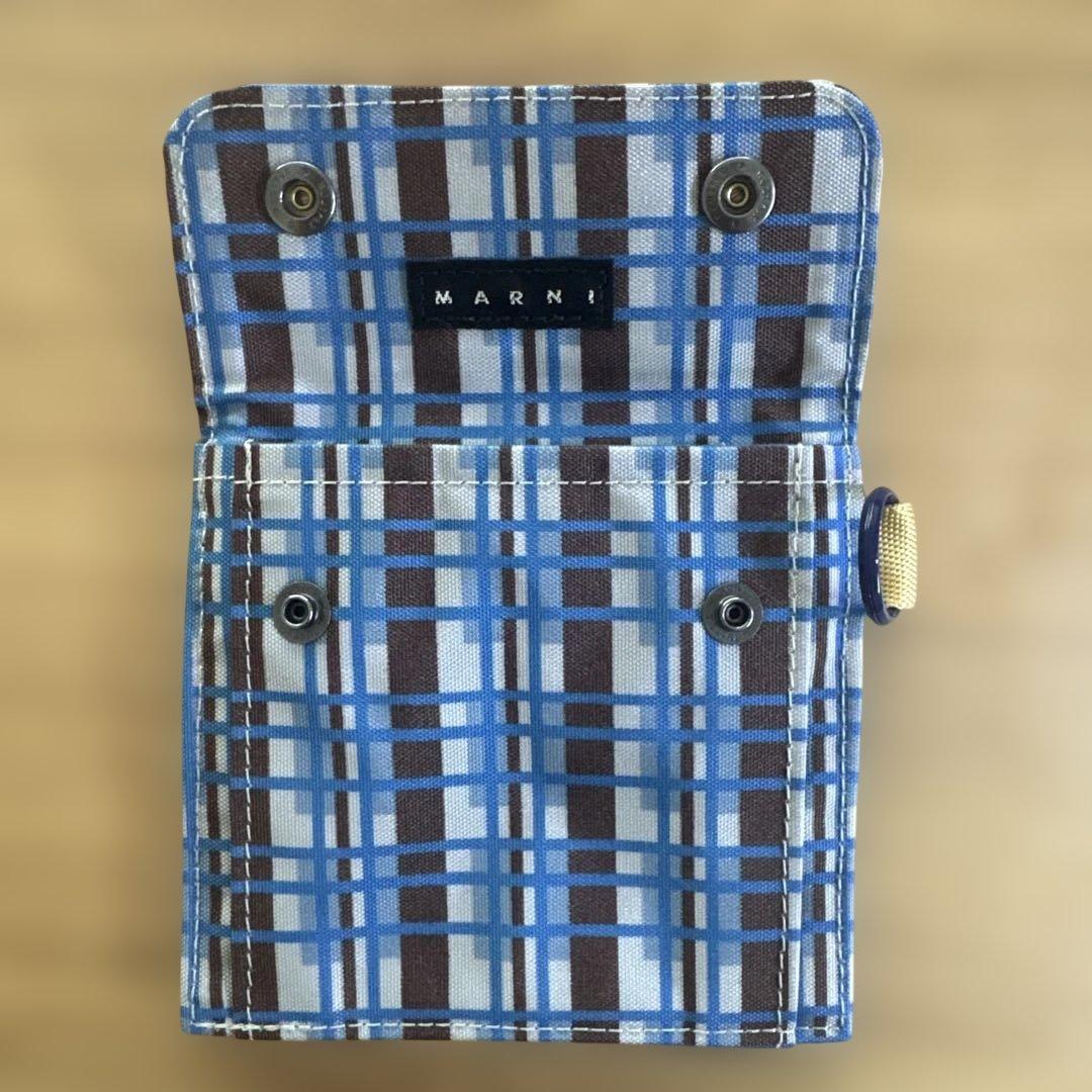 新品限定コラボ！マルニ×ポーターチェック柄財布/MARNI別注POTER