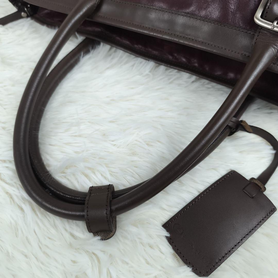 ✨美品✨ レクサスコレクション トートバッグ レザー 肩掛け B4可 赤茶