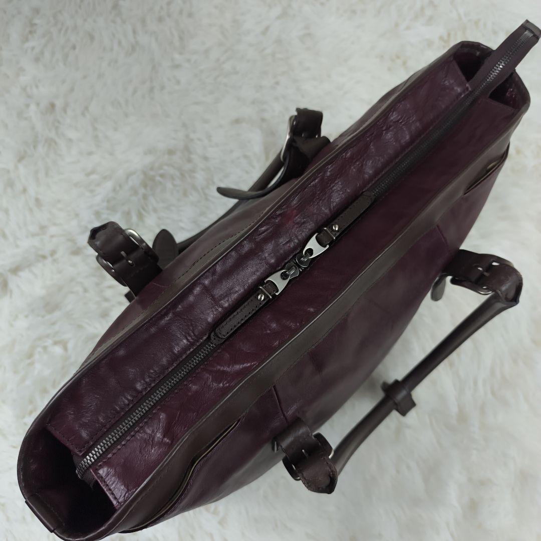 ✨美品✨ レクサスコレクション トートバッグ レザー 肩掛け B4可 赤茶