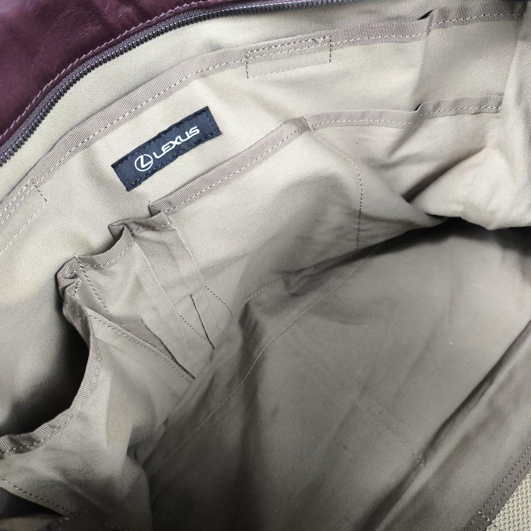 ✨美品✨ レクサスコレクション トートバッグ レザー 肩掛け B4可 赤茶