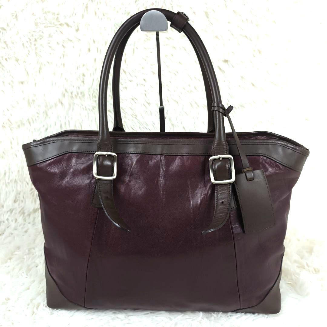 ✨美品✨ レクサスコレクション トートバッグ レザー 肩掛け B4可 赤茶