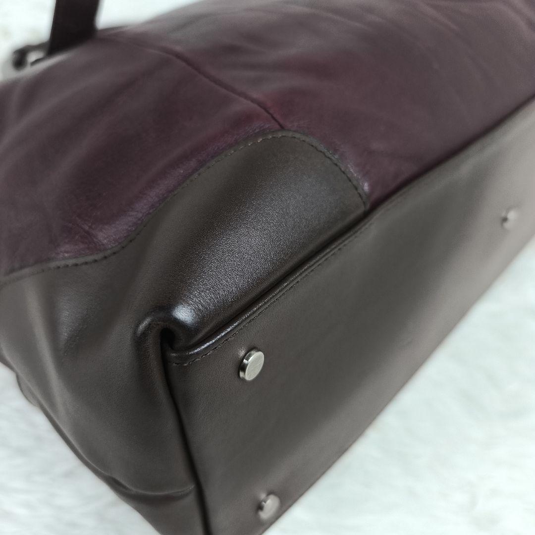 ✨美品✨ レクサスコレクション トートバッグ レザー 肩掛け B4可 赤茶
