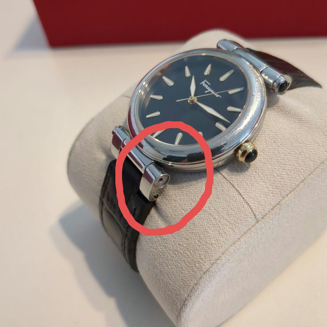 【Salvatore Ferragamo】 アナログ時計 ブラック