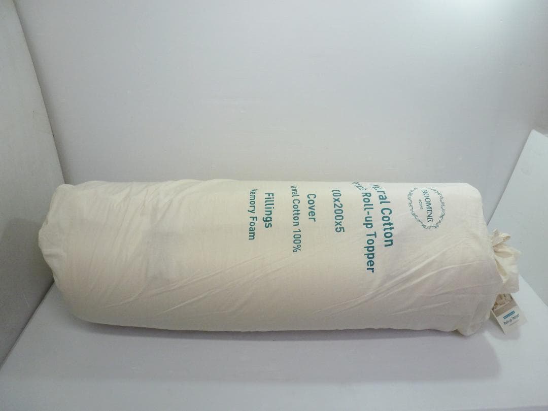 ROOMINE コットンメモリーフォームトッパー ナチュラルコットン 敷布団