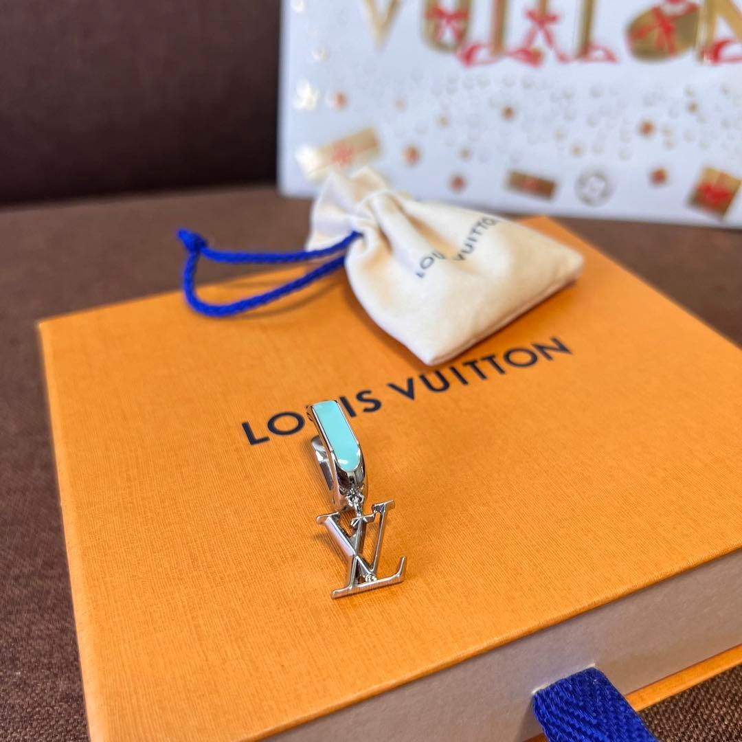 ルイヴィトン　メンズ　フープ　ドロップピアス　パラダイスチェーン