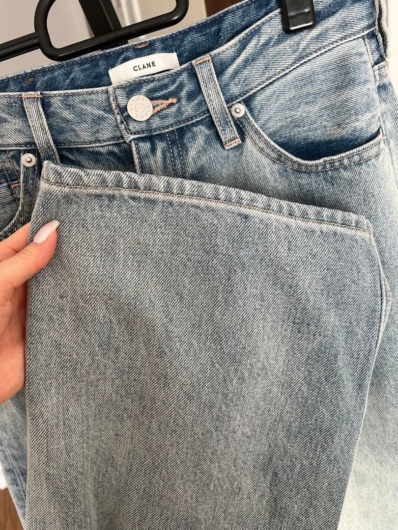 2025クラネCLANE SLASHCUTDENIMPANTS 1