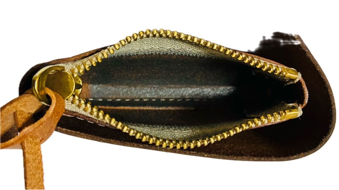 ATELIER MOKU 小さく薄いSAKU コンパクトウォレット　ブラウン