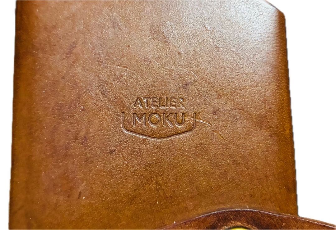 ATELIER MOKU 小さく薄いSAKU コンパクトウォレット　ブラウン