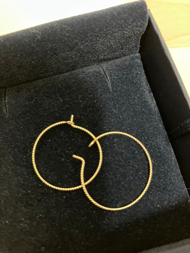 AHKAH アーカー ヴァインフープピアス k18