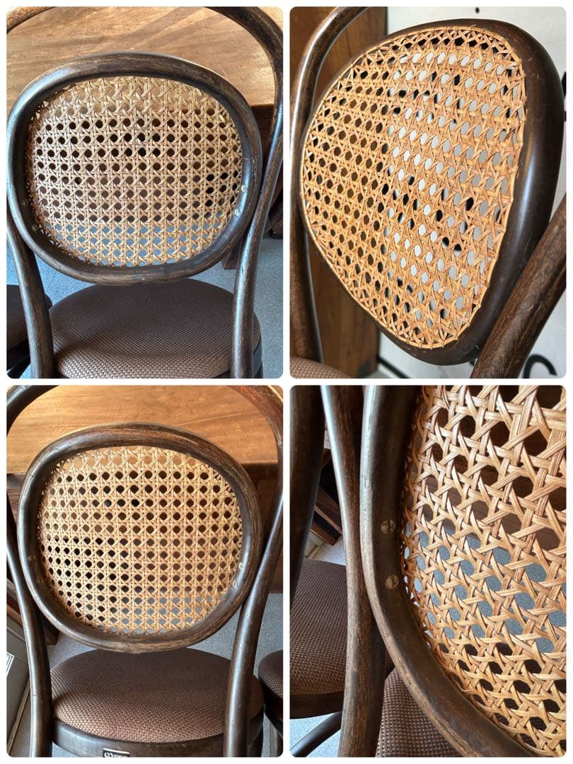 オールドマルニ　maruni ベントウッド チェア2脚 籐 椅子 ラタン