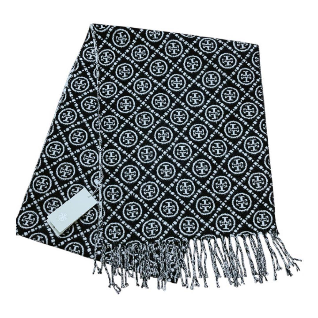 【大人気✨️】トリーバーチ マフラー ロゴ モノグラム ストール